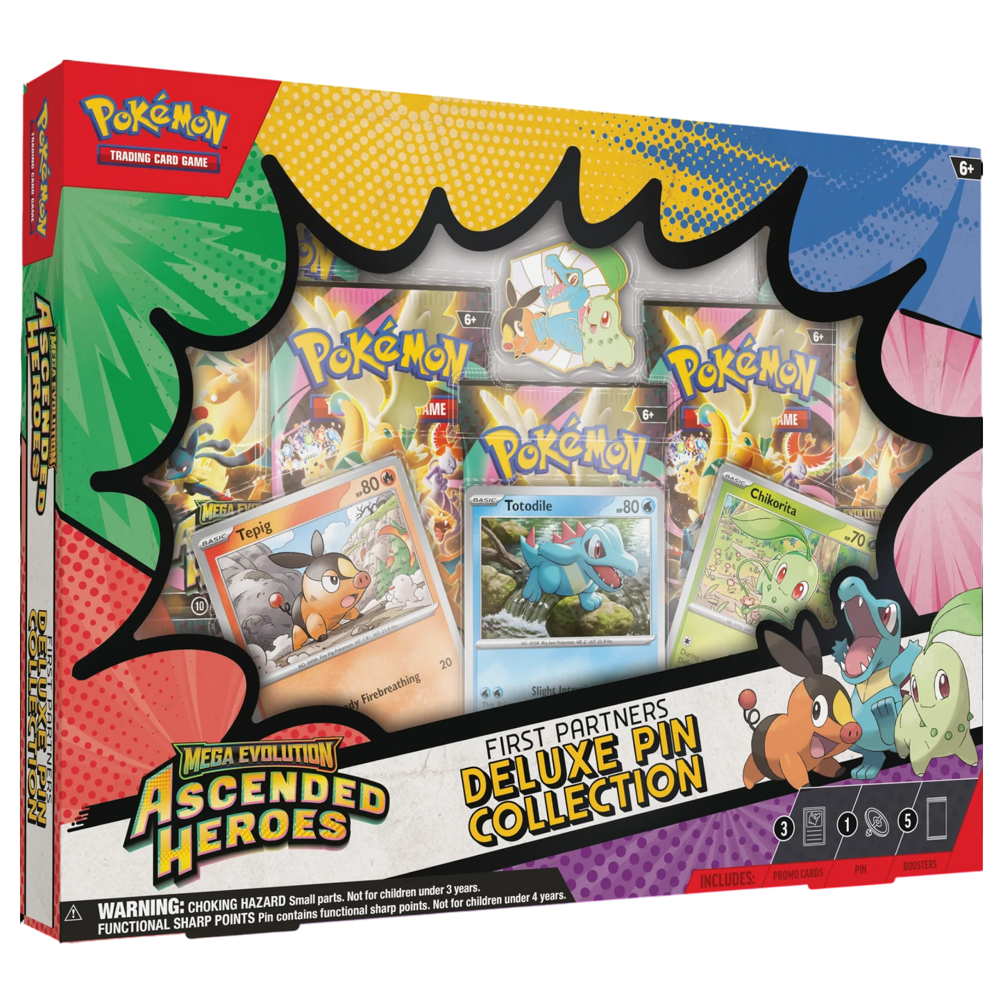 Pokémon TCG: Ascended Heroes - First Partners - Deluxe Pin Collection