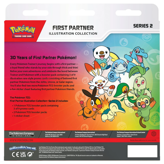 Pokémon TCG: First Partners Illustration Collection - Series 2 - 30th Anniversary