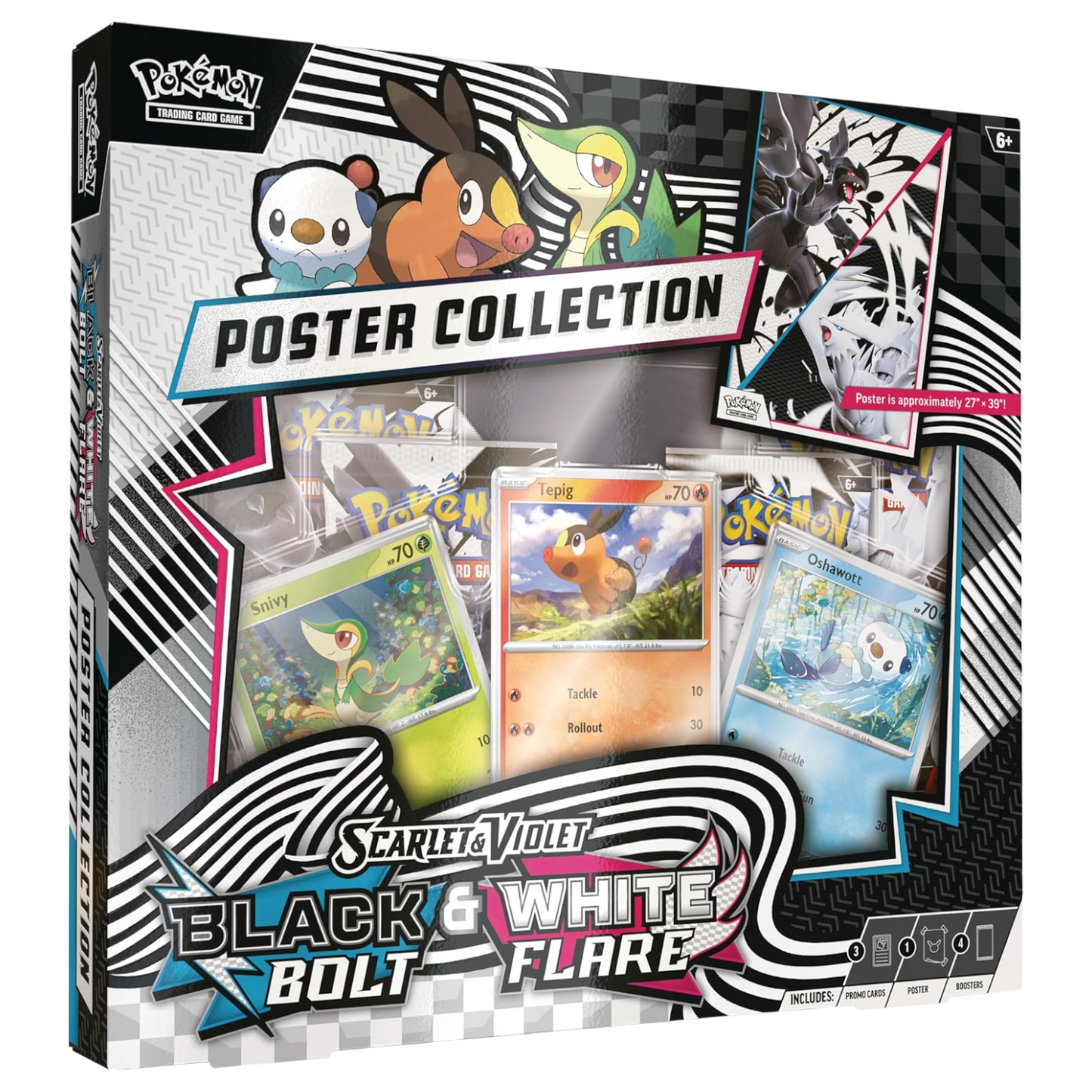 Pokémon TCG: Scarlet & Violet — Black Bolt and White Flare Unova Poster Collection