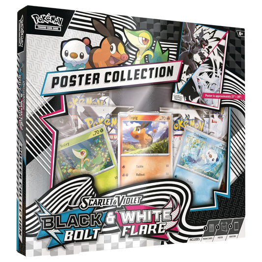 Pokémon TCG: Scarlet & Violet — Black Bolt and White Flare  Unova Poster Collection