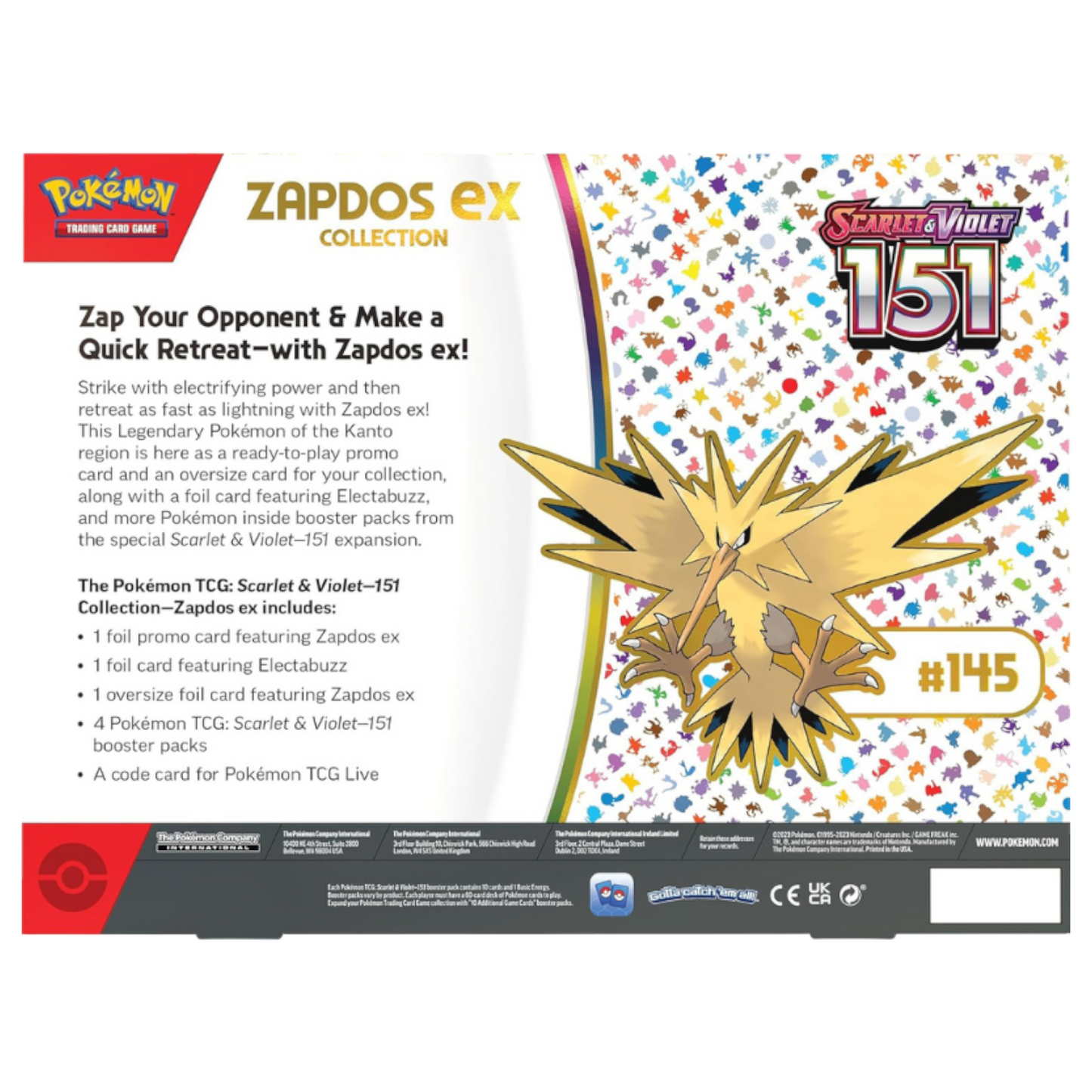Pokémon TCG: Zapdos ex Collection