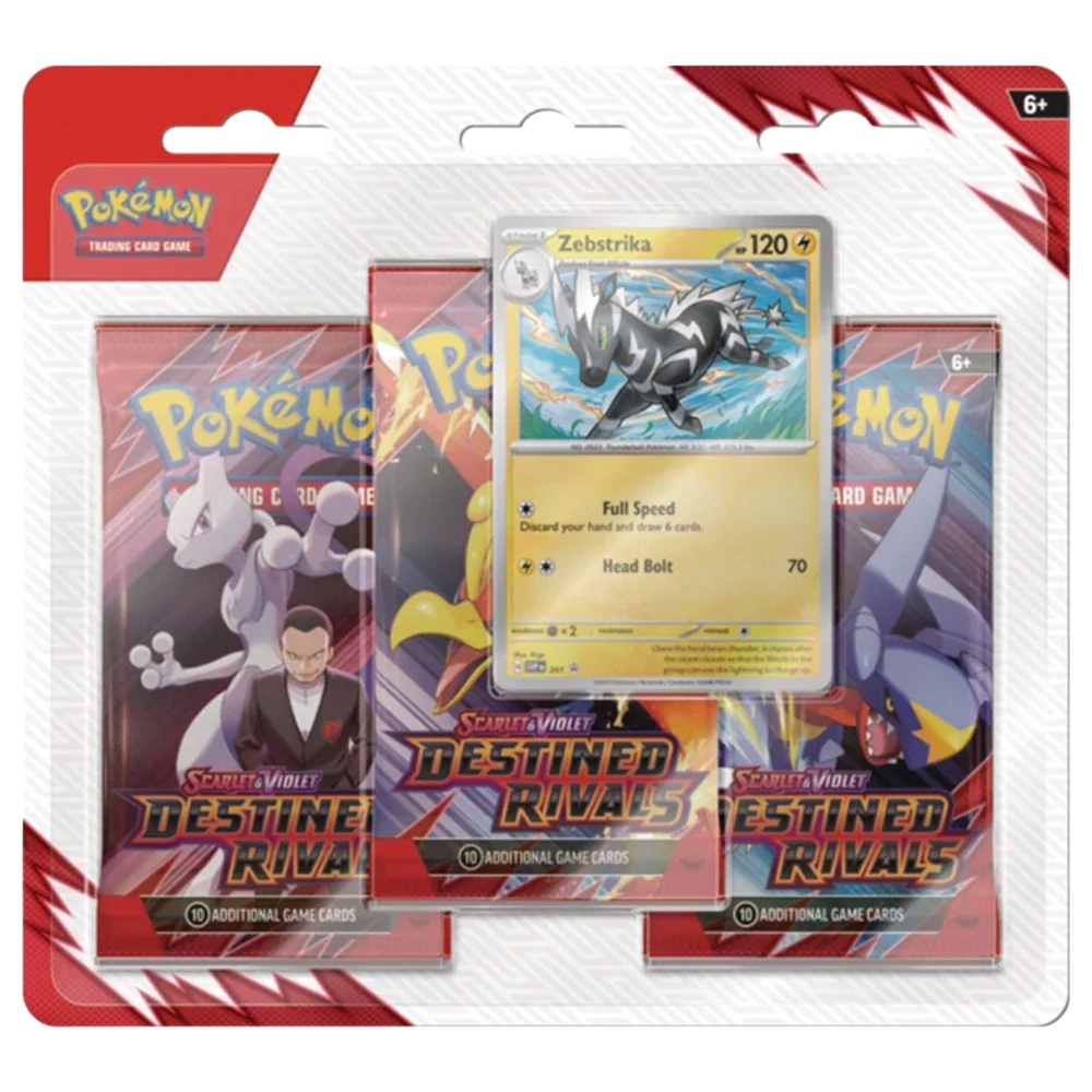 Pokémon TCG: Scarlet & Violet—Destined Rivals Three-Booster Blister