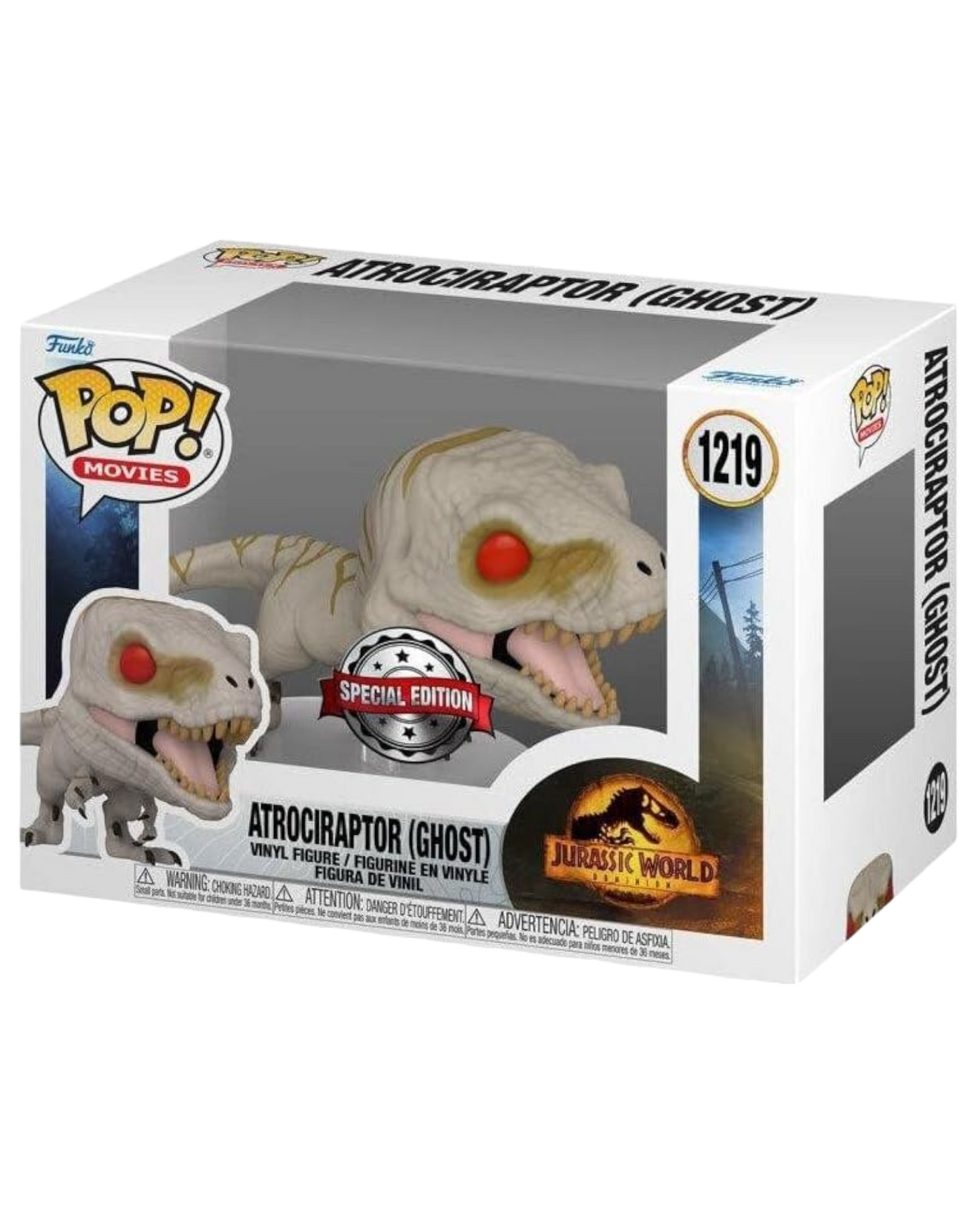 Funko Pop! Movies: Jurassic World Dominion - Atrociraptor Ghost