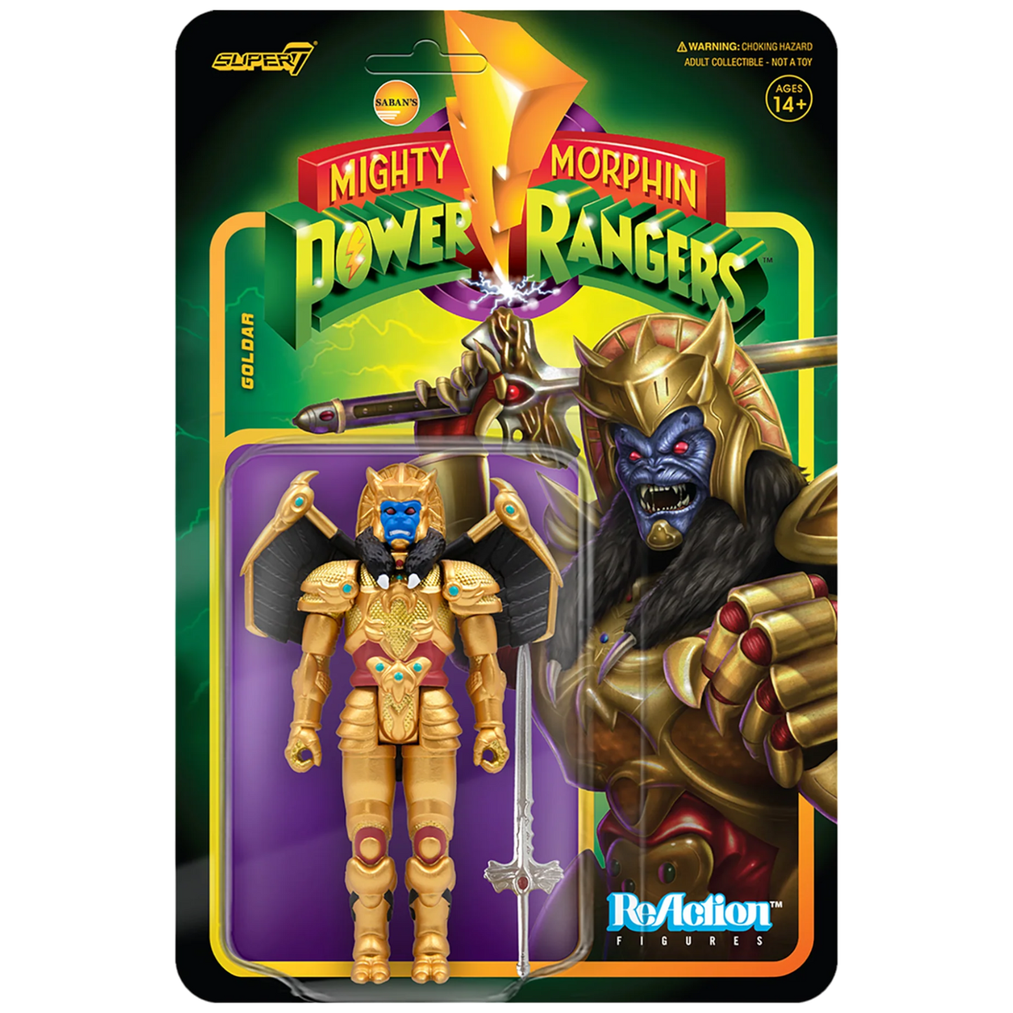 Super7 ReAction: Mighty Morphin Power Rangers - Goldar