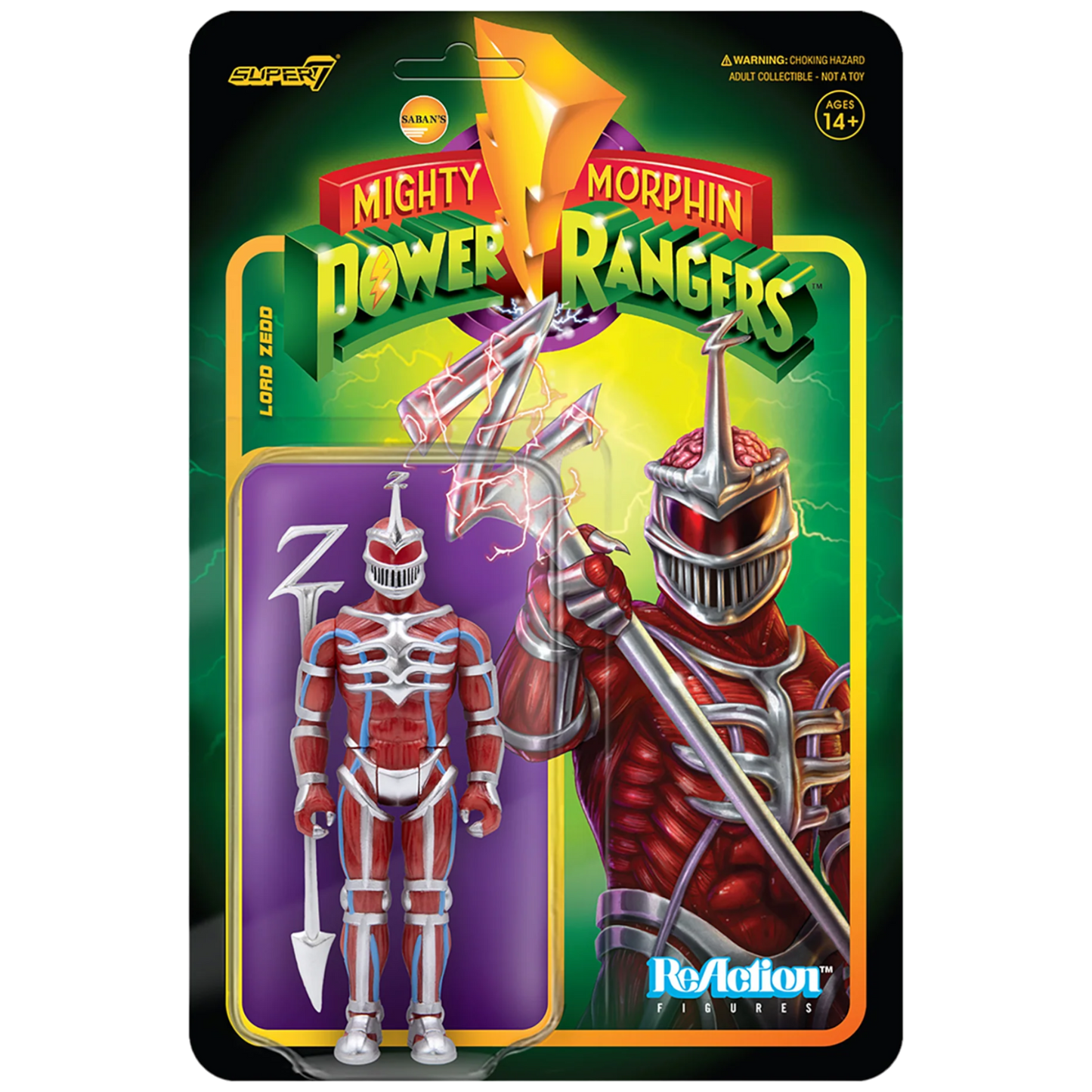 Super7 ReAction: Mighty Morphin Power Rangers - Lord Zedd