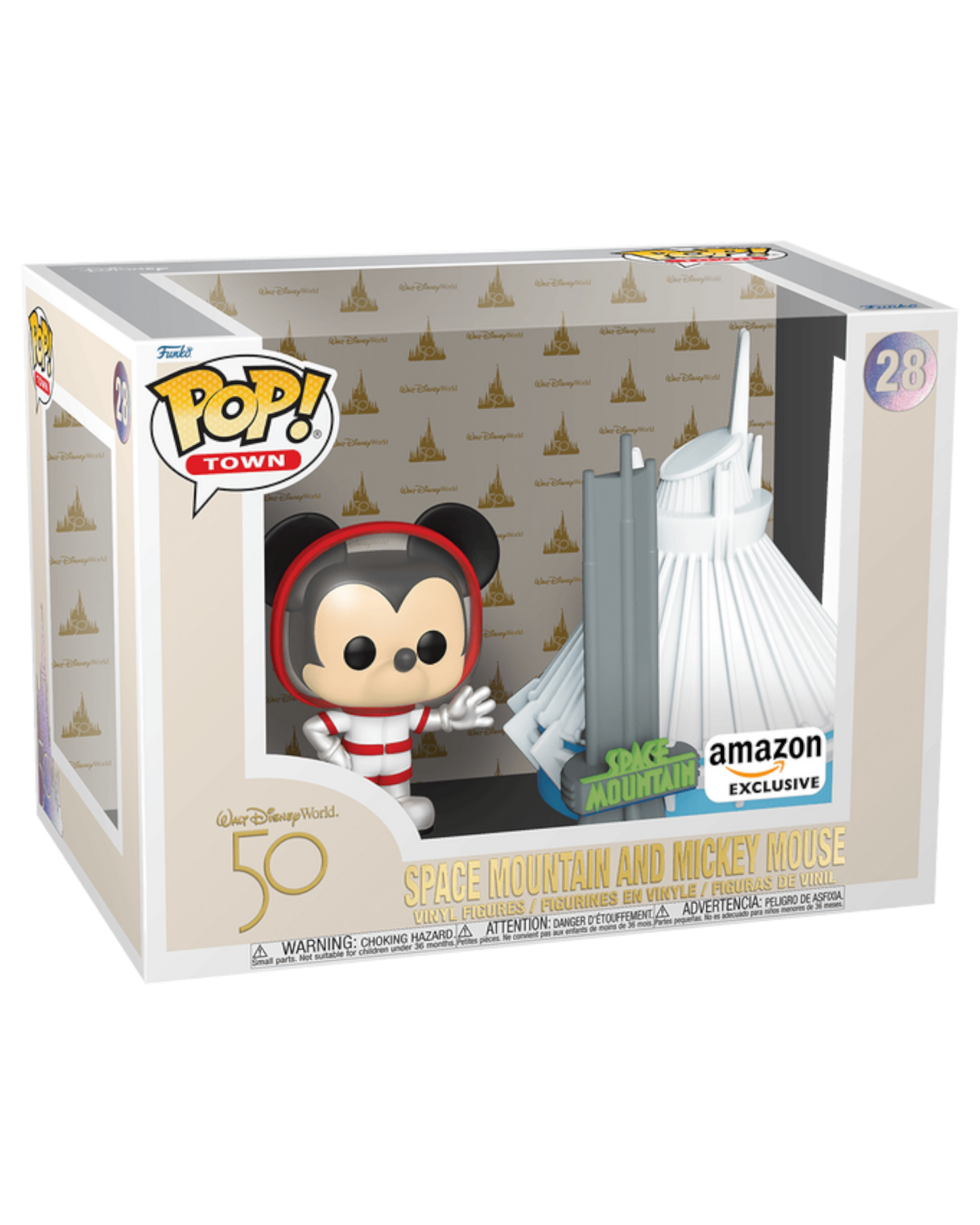 Funko Pop! Town: Walt Disney World 50th - Space Mountain and Mickey Mouse