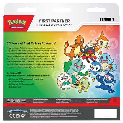Pokémon TCG: First Partners Illustration Collection - Series 1 - 30th Anniversary