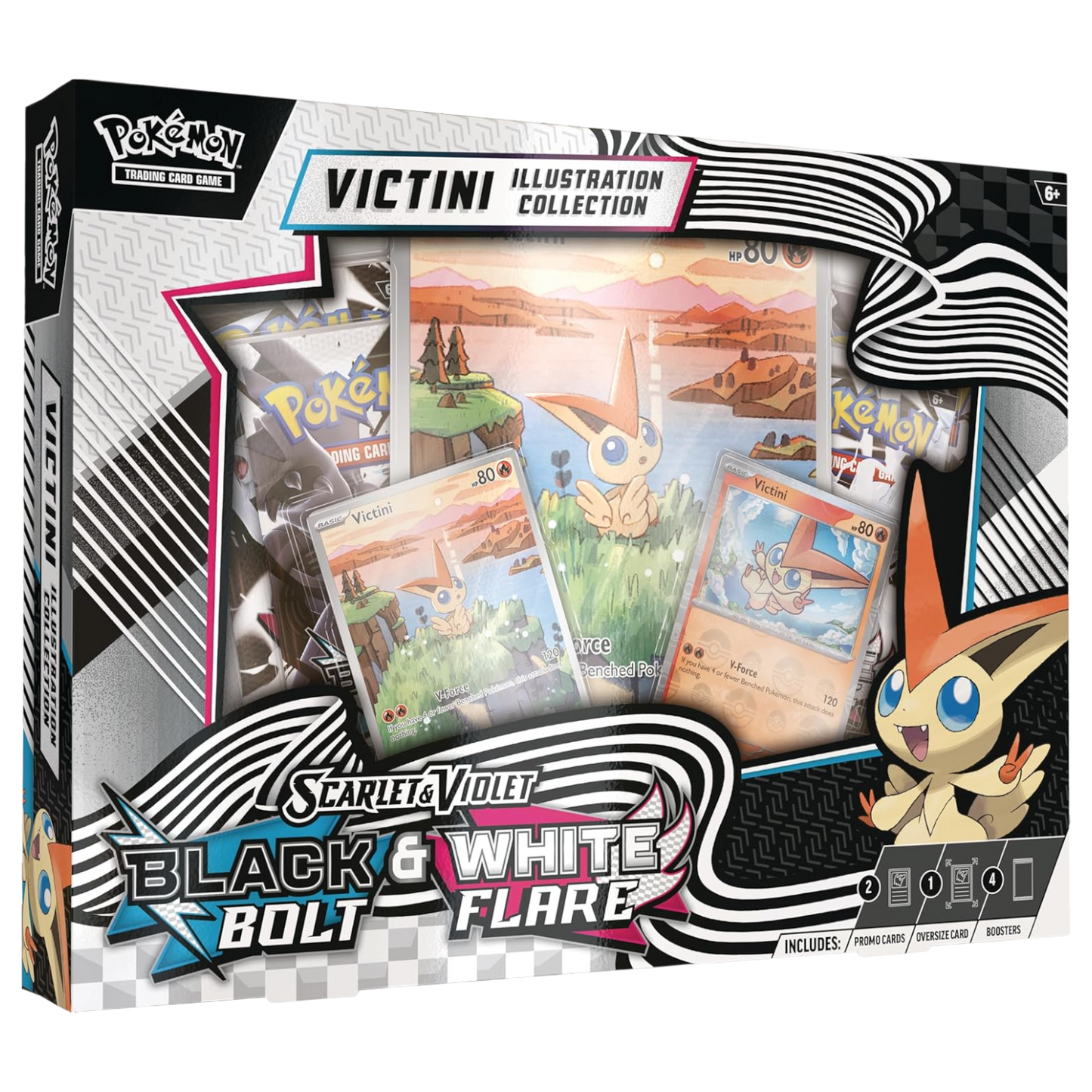 Pokémon TCG: Scarlet & Violet — Black Bolt and White Flare Unova Victini Illustration Collection