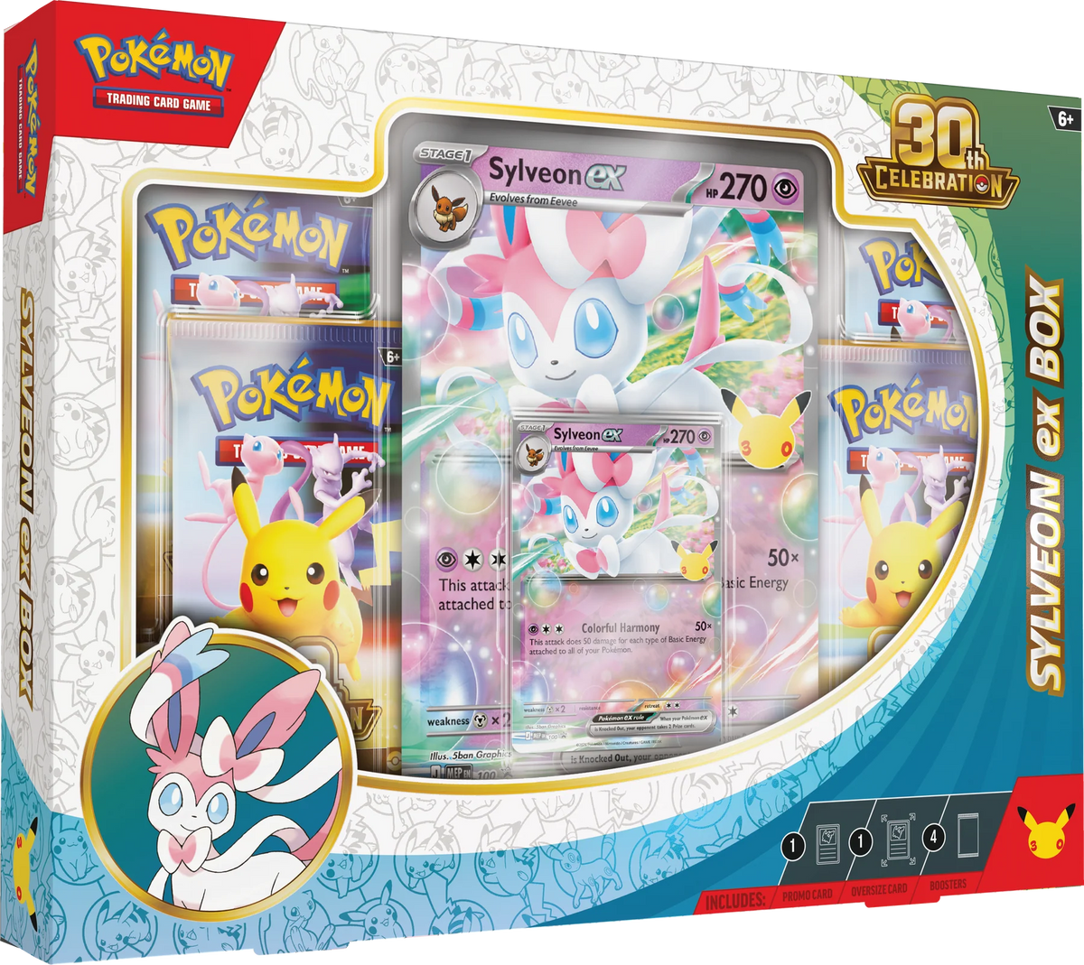 Pokémon TCG: 30th Celebration Sylveon ex Box