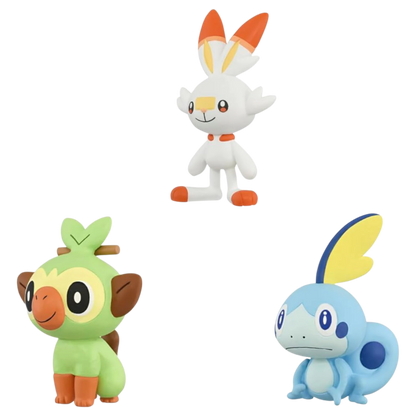 Pokemon Moncolle Travel Set (3 Figuras) Galar Region 30th Anniversary | Takara Tomy Japón Oficial