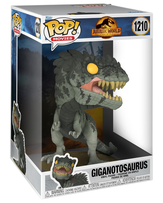 Funko Pop! Jumbo: Jurassic World Dominion - Giganotosaurus 10 Pulgadas