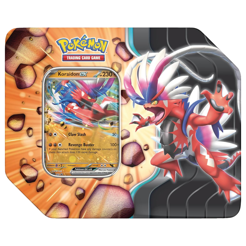Pokémon TCG: Slashing Legends Tin - Zacian ex | Koraidon ex