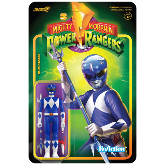 Super7 ReAction: Mighty Morphin Power Rangers - Blue Ranger