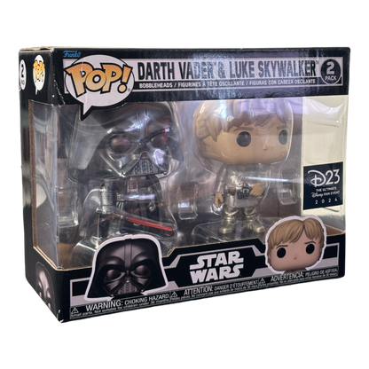 Funko Pop!: DARTH VADER & LUKE SKYWALKER. (2 PACK) EXCLUSIVE