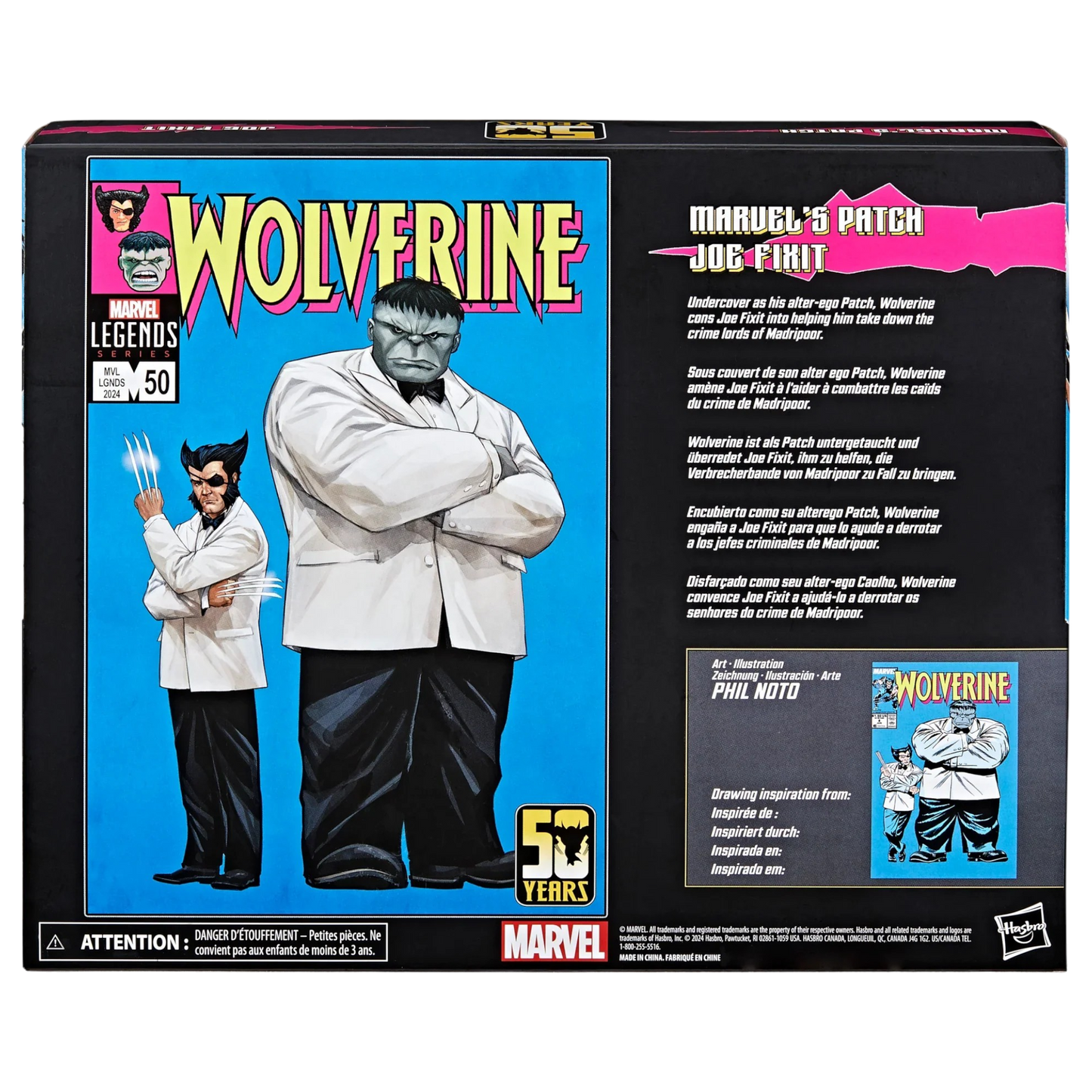 Marvel Legends: X Men Wolverine 50 Aniversario - Patch Y Joe Fixit 2 Pack