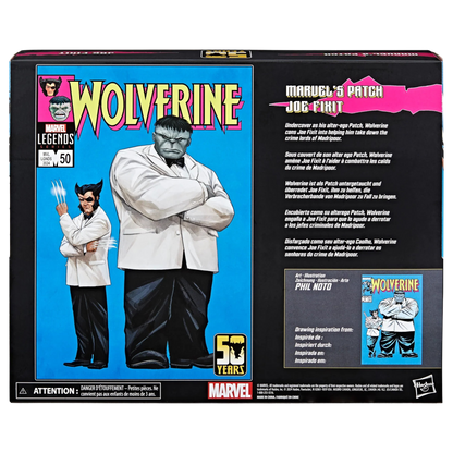 Marvel Legends: X Men Wolverine 50 Aniversario - Patch Y Joe Fixit 2 Pack