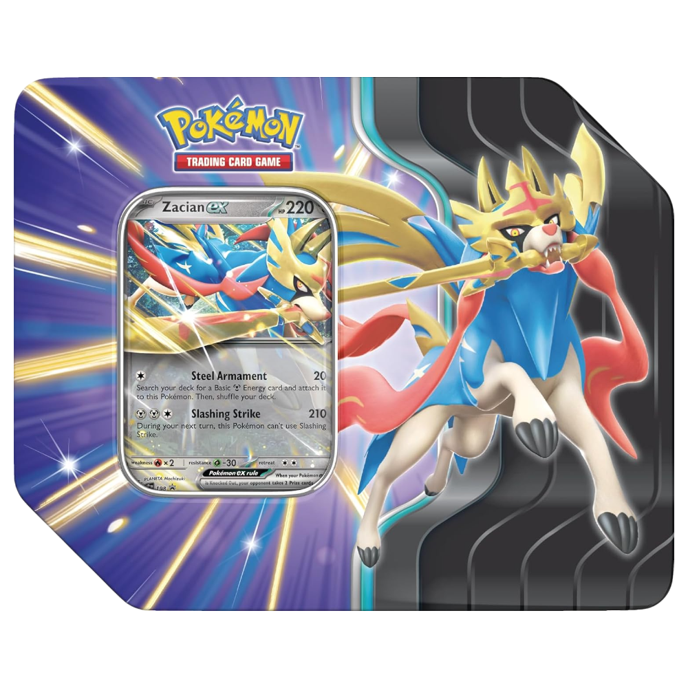 Pokémon TCG: Slashing Legends Tin - Zacian ex | Koraidon ex